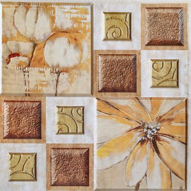 Декоративная ПВХ плитка на самоклейке 300х300х5мм Масляные краски, цена за 1 шт. (СПП-608) SW-00001138