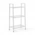 Стелаж-етажерка триярусний з металу 60х33х110см Білий SW-00002103