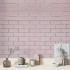 Панель стінова 700х700х5мм Рожева цегла зі сріблом SW-00001501