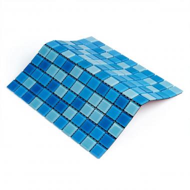 Мозаика из декоративного стекла 298х298х4,5мм Голубая SW-00002354