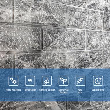 Самоклеющаяся 3D панель под черный мрамор в рулоне 3080x700x3мм (R061-3) SW-00001395