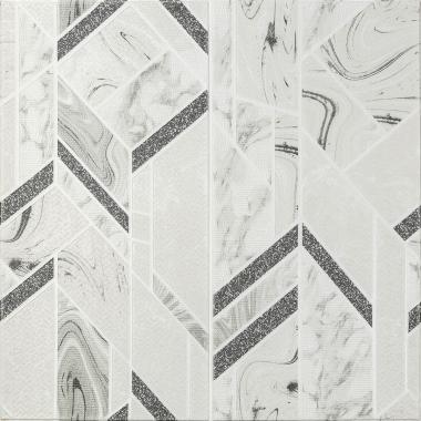 Панель стінова 3D 680х680х4мм Абстракція сіра SW-00001990