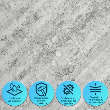 Самоклеюча гнучка штукатурка 600х600х2,5мм Темний граніт SW-00002987