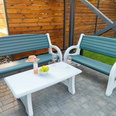 Садовий стіл 122х61х43см SW-00001544