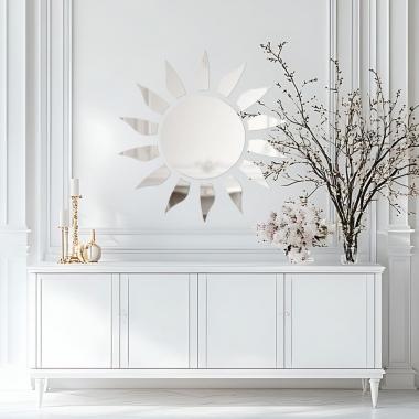 Зеркальный декор акриловый самоклеющийся серебро,15шт (D) SW-00002501