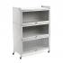 Шафа мобільна для зберігання розкладна триярусна з сталі 70х36х112,8см Світло-сірий SW-00002116