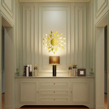 Зеркальный декор акриловый самоклеющийся золото, 27шт (D) SW-00002503