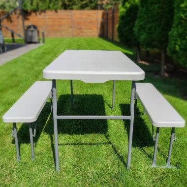 Набір садової мебелі ( стіл і 2 лави) SW-00001612