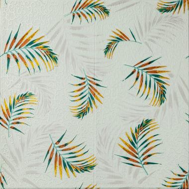 Панель стінова 3D 680х670х4мм Папороть на бежовому фоні (D) SW-00001983