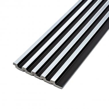 Рейка декоративная PS 2900х115х12мм Черный с серебром SW-00002133