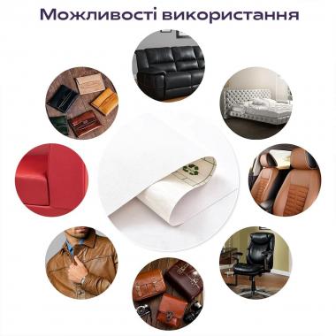 Самоклеющая экокожа в рулоне 1.37х1м х 0.5мм Белый SW-00001166