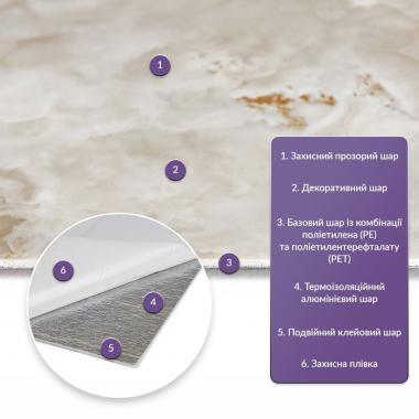 Самоклеящаяся стеновая PET плитка 600х300х2мм) SW-00002351