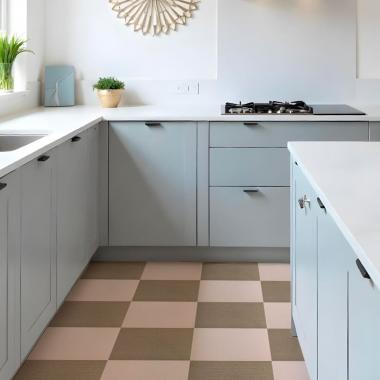 Самоклеящаяся плитка под ковролин молочный 300х300х4,5мм SW-00002482