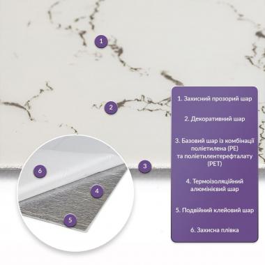 Самоклеящаяся стеновая PET плитка 600х300х2мм SW-00002323