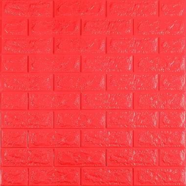 3D панель самоклеюча 700х770х7мм цегла Червона (008-7) SW-00000054