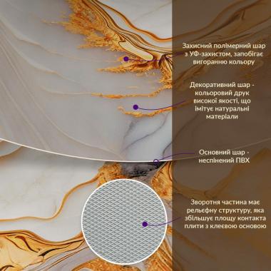 Декоративна ПВХ плита 1,22м х 2,44м х 3мм SW-00002594