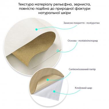 Самоклеющая экокожа в рулоне 1.37х3м х 0.5мм Молочный SW-00000281