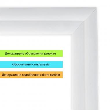 Молдинг 5000х30х2 мм Глянсовий білий SW-00002686