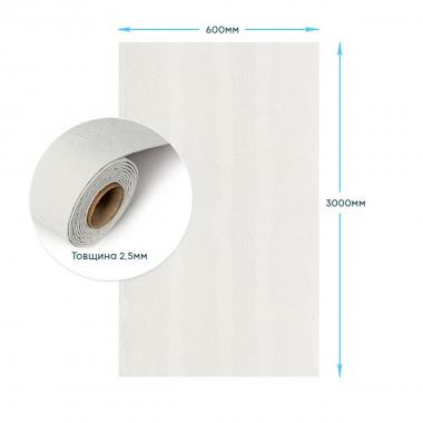 Самоклеюча гнучка штукатурка в рулоні 600х3000х2,5мм Сіра SW-00002992