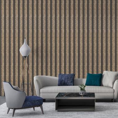 Рейка декоративна PS 2900х115х12мм Сіро-коричневий із золотими вкрапленнями SW-00002138