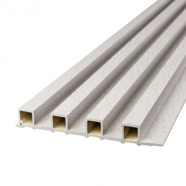 Рейка декоративна WPC стінова 3000х165х23мм Світло-сірий SW-00001860