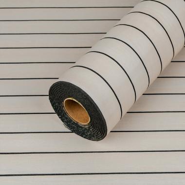 Покрытие виниловое самоклеющееся 3D Рейки в рулоне Кедр Серебряный 600х2900х3мм SW-00002902