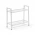 Стелаж-етажерка двоярусний з металу 60х26х60см Білий SW-00002102