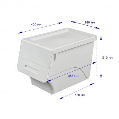 Контейнер для зберігання 45.5х28.5х31см Білий SW-00002421