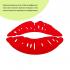 Зеркальный декор акриловый самоклеющийся Губы красные, 2шт (D) SW-00002500