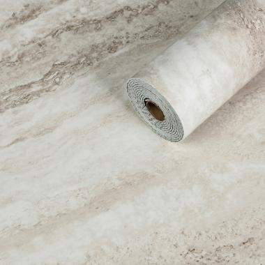 Самоклеюча вінілова плитка в рулоні 600х3000х2мм Перламутровий мармур Глянсова SW-00001283