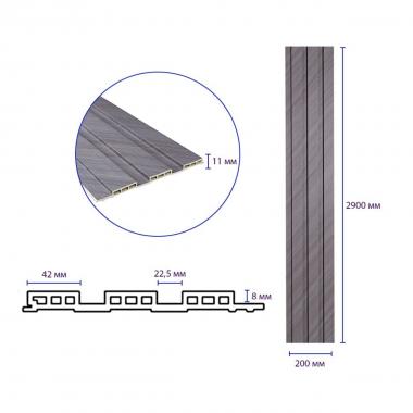 Рейка декоративна WPC стінова 200х11х2900мм SW-00003010