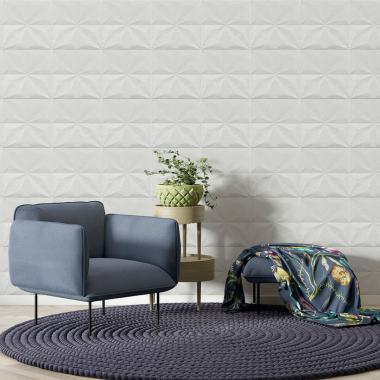 Самоклеюча декоративна настінно-стельова 3D панель 700х700х5мм Зірки (116) SW-00000008