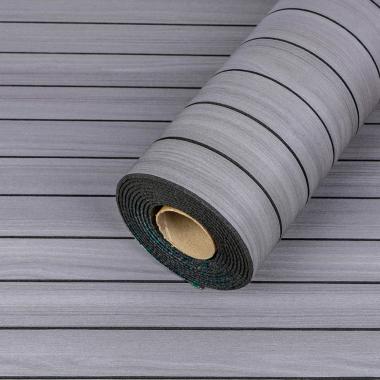 Покрытие виниловое самоклеющееся 3D Рейки в рулоне Тик Седой 600х2900х3мм (D) SW-00002907