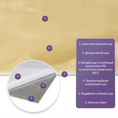 Самоклеящаяся стеновая PET плитка в рулоне 600х3000х2мм SW-00002430