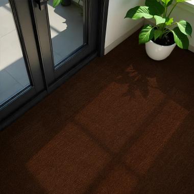Самоклеящаяся плитка под ковролин в рулоне коричневый 600х3000мм SW-00002586