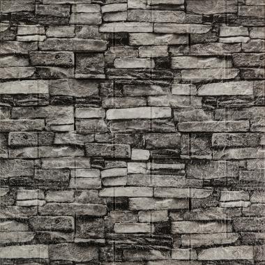 Самоклеюча 3D панель 700x770x3мм Графітовий (59-3) SW-00001481