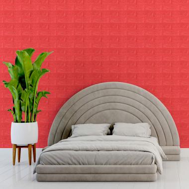 3D панель самоклеюча 700х770х7мм цегла Червона (008-7) SW-00000054