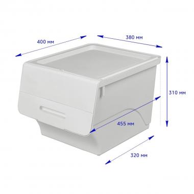 Контейнер для зберігання 45.5х38х31см Білий SW-00002420