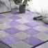 Підлога-пазл плюшевий 30х30х1см Фіолетовий (D) SW-00002086