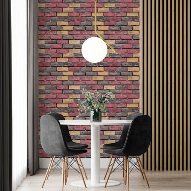 Обои самоклеющиеся 2800х500х1,5мм Красный екатериновлавский кирпич (D) SW-00001944