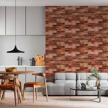 Самоклеющаяся 3D панель 19600х700х3мм Коричневый Екатеринославский Кирпич SW-00001469