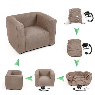 Надувне крісло Коричневе SW-00002291