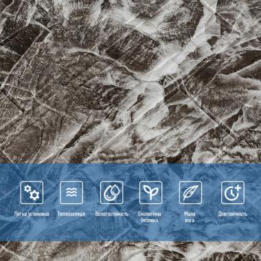 Самоклеюча декоративна 3D панель Камінь сіра рвана цегла700х770х3мм (158) SW-00000487