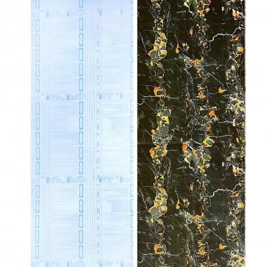 Самоклеюча плівка 0,45х10м х 0,07мм Чорний мармур з жовтим SW-00001282