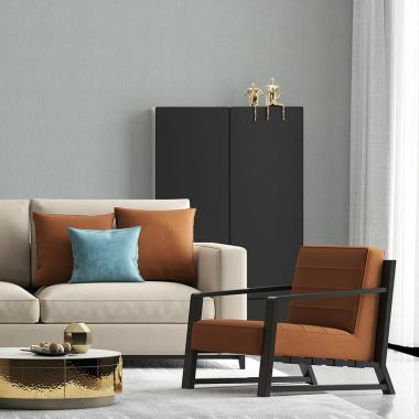 Самоклеящаяся виниловая плитка в рулоне 600х3000х2мм Светло-серый холст Мат SW-00002033