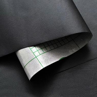 Самоклеющая экокожа в рулоне 1.37х1м х 0.5мм Черный SW-00001358