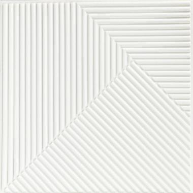 Панель стеновая 500х500х5мм 3D Бамбук Белый SW-00002877