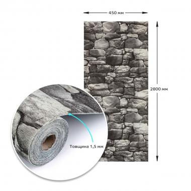 Самоклеючі шпалери 2800х450х1,5мм Сіра цегла SW-00000724