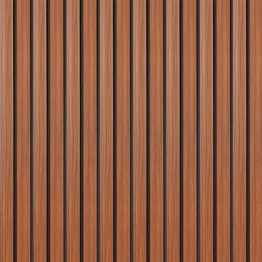 Рейка декоративная PS 2900х115х12мм Темный дуб SW-00001746