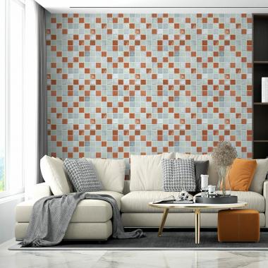 Панель стінова 3D 700х700х4мм Мозаїка коричнева SW-00002012